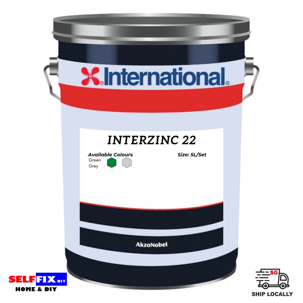 International Paint - Interzinc 22 - 5L - Green / Grey | Shopee Singapore