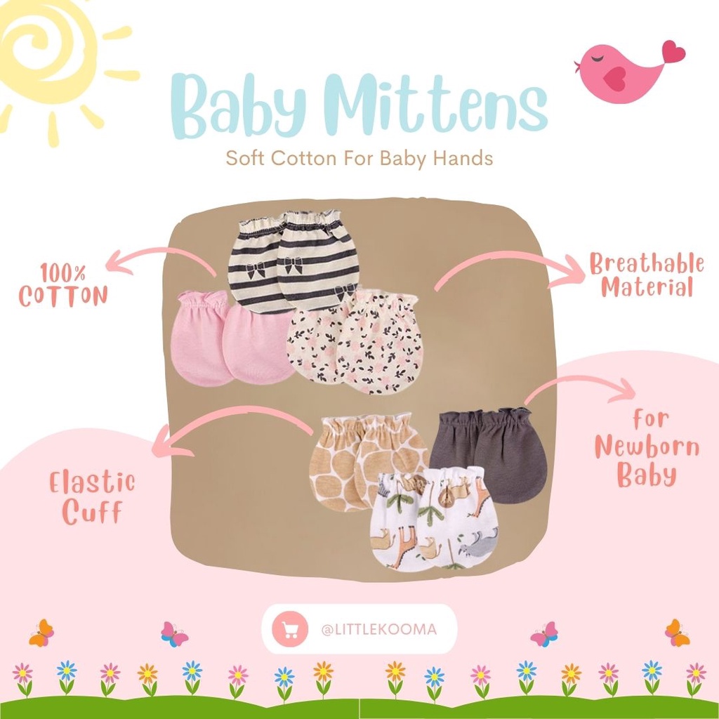 Hudson Baby Mitten Newborn Mittens Set for Baby Boy and Baby Girl Set ...