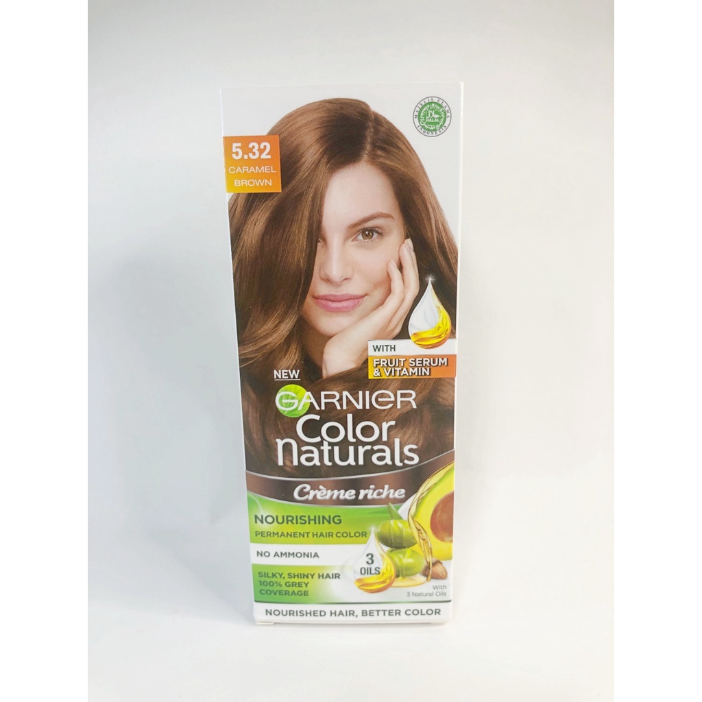 **Garnier Color Naturals Cream Permanent Hair Color**(Halal) Shopee
