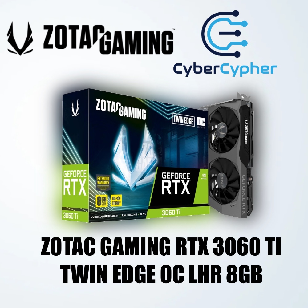 ZOTAC GAMING RTX 3060 Ti Twin Edge OC And Non-OC LHR 8GB GPU Graphics ...