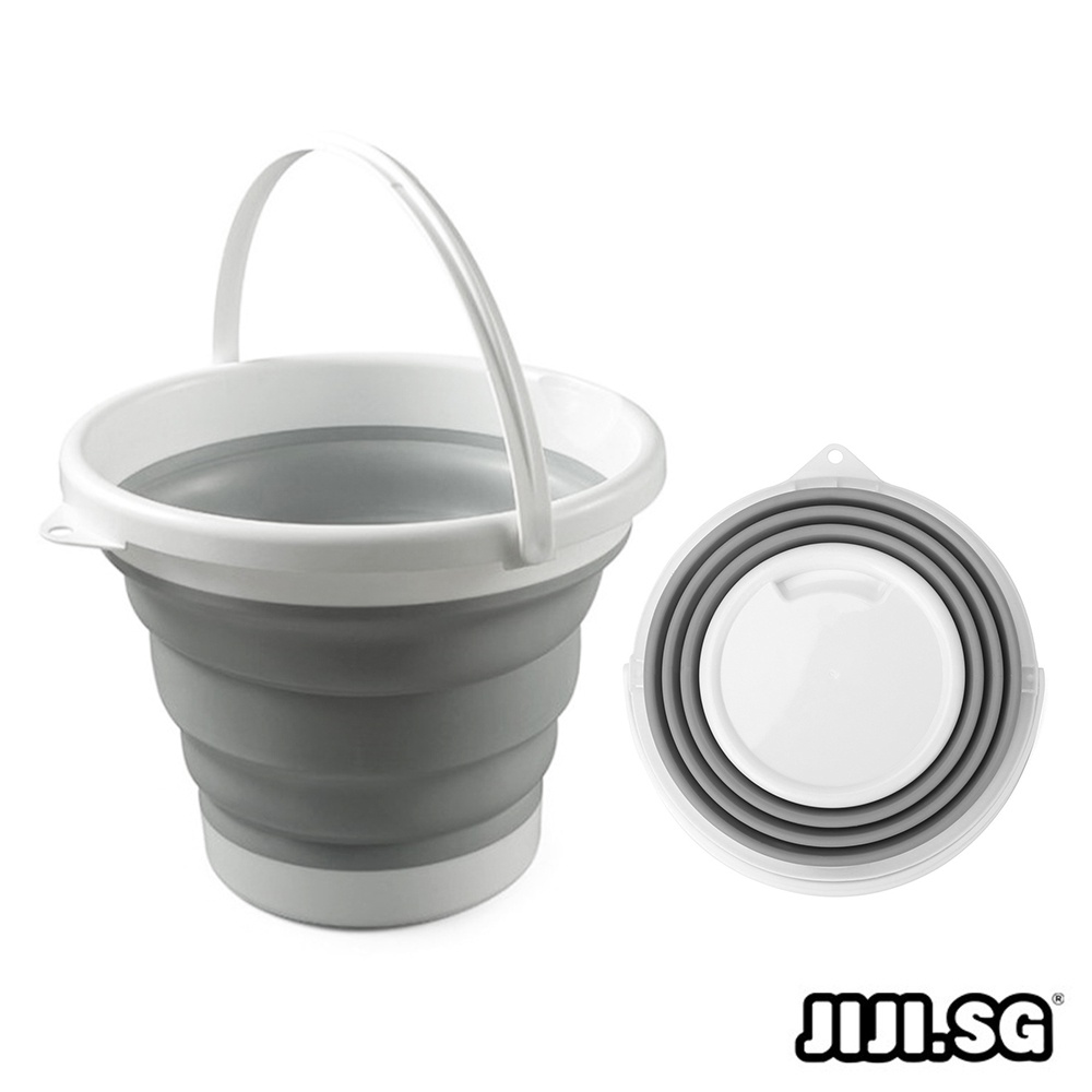 (JIJI.SG) Utano Collapsible Foldable Pail Bucket 5L 10L / Kitchen