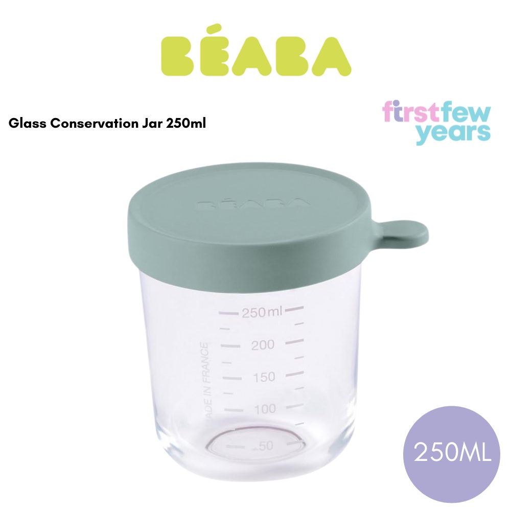 Beaba Glass Conservation Jar 250ml (4 Colors) | Shopee Singapore