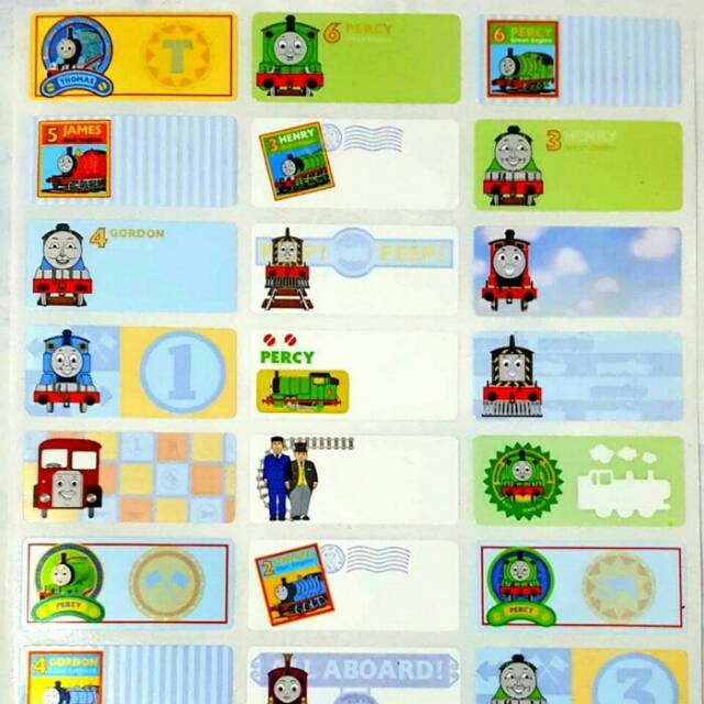Premium Thomas and friend Ori waterproof sticker waterproof name Label ...