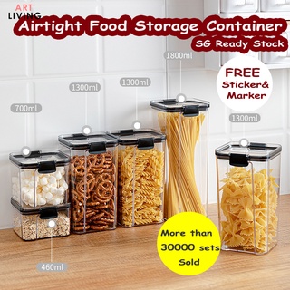 ME.FAN Cereal Storage Containers Set Of 4 Airtight Food 4L(135oz