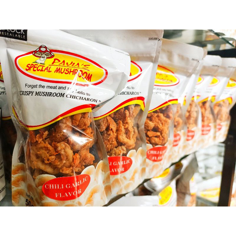 Chili garlic flavor Mushroom Chicharon | Shopee Singapore