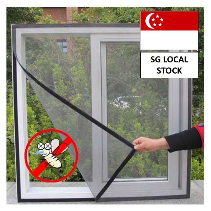 [SG STOCK] 150*130cm Removable Mosquito Net Mesh Anti-Insect Fly Bug ...