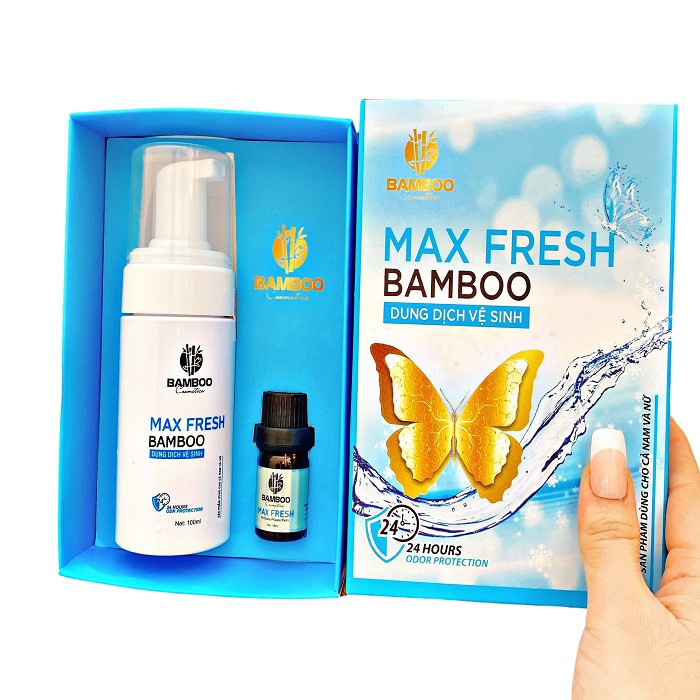 Max _ FRESH Feminine Hygiene Solution Is Clean And Fragrant In The