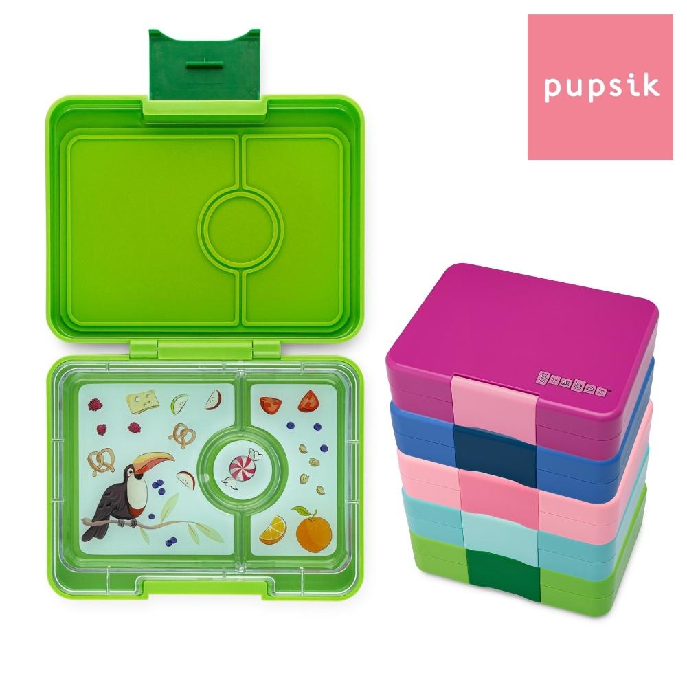 Yumbox Leakproof MiniSnack Box Portion Control Container (3-compartment)  Color: Coco Pink 