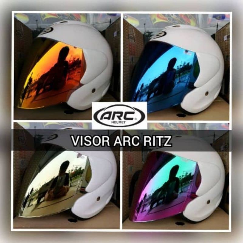 HOT ITEM VISOR COLOUR ARC RITZ / ARC AR1 / ARC AR4 / ARC YF1 ( STICKER ...