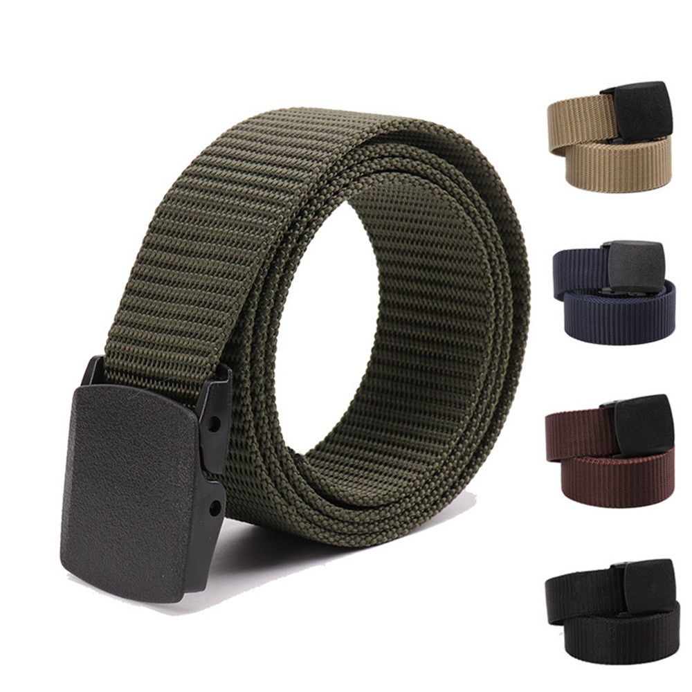 SG Ready stock Men Female Belts Military Nylon Adjustable Outdoor