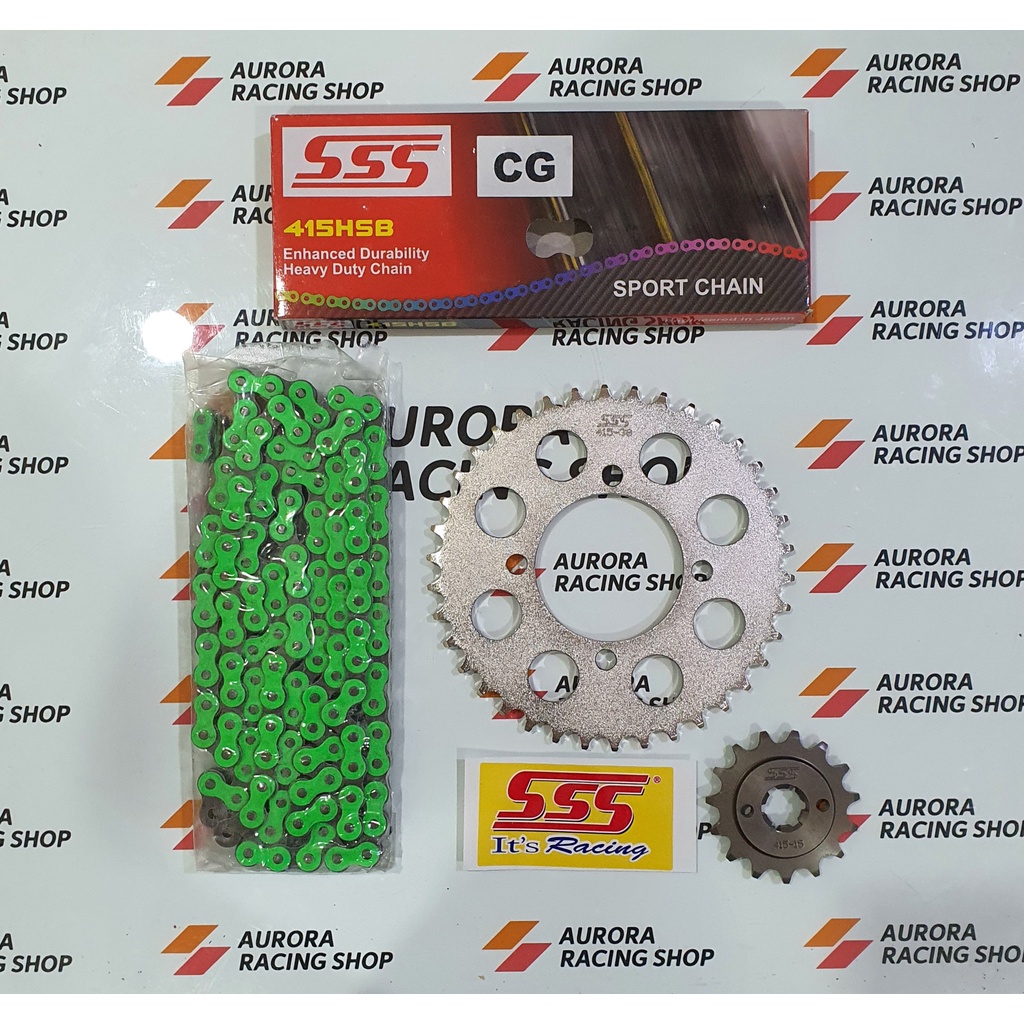 Gear Set SSS Jupiter MX Old/New Jupiter MX 135 & Chain SSS 415 HSB ...