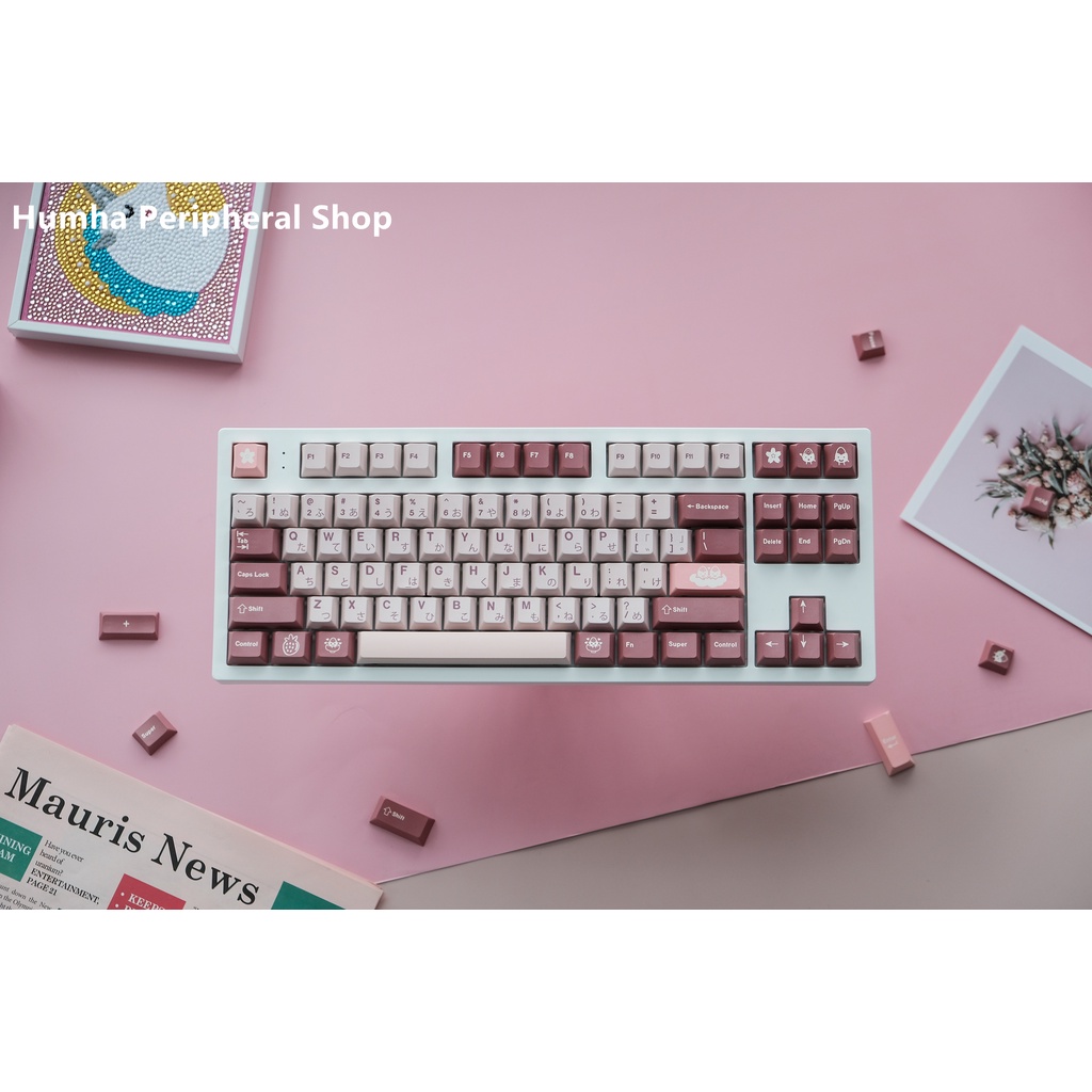 Humha Daifuku keycaps 120 keys Dye-Sublimation PBT Material Cherry ...