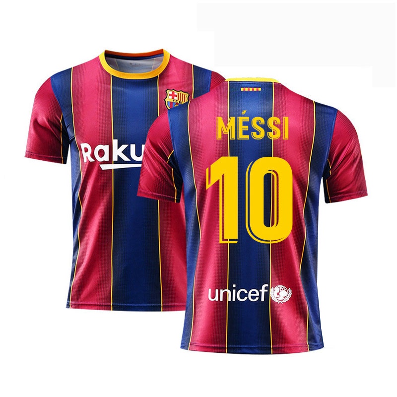 2021-2022 Barcelona Pre-Match Jersey (Orange) (MESSI 10)