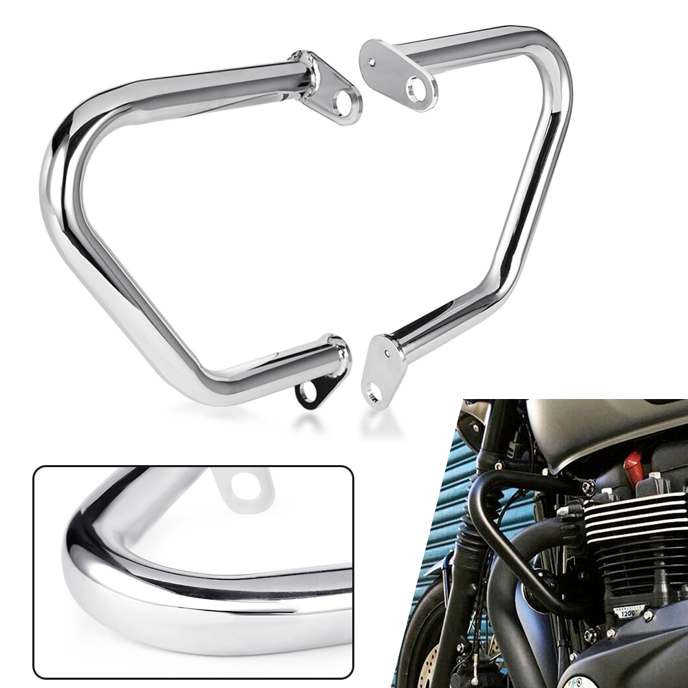 Bumper Engine Guard Crash Bars For Triumph Thruxton 1200 R Bonneville ...