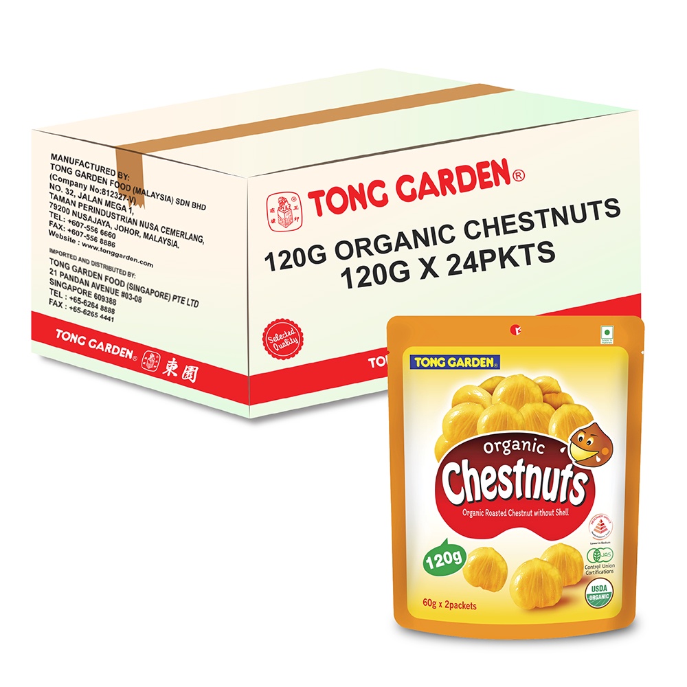 Tong Garden Organic Chestnuts 120g (Carton of 24) Shopee Singapore