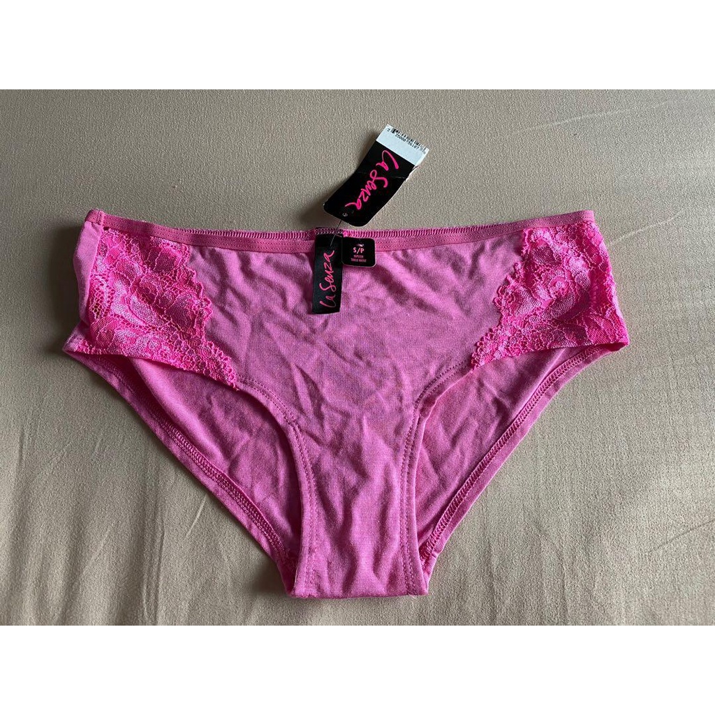 BNWT La Senza Hipster Panty Underwear Small Neon Crystal Pink