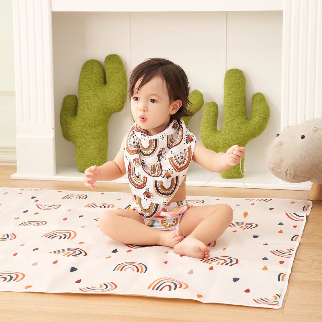 [SG Ready Stock] Waterproof Splat Mat Washable Highchair Mealtime Floor ...
