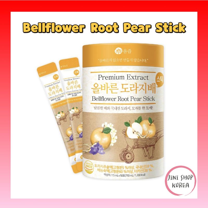 KOREA Premium Extract Bellflower Root Pear Stick 750ml (15ml x 50T