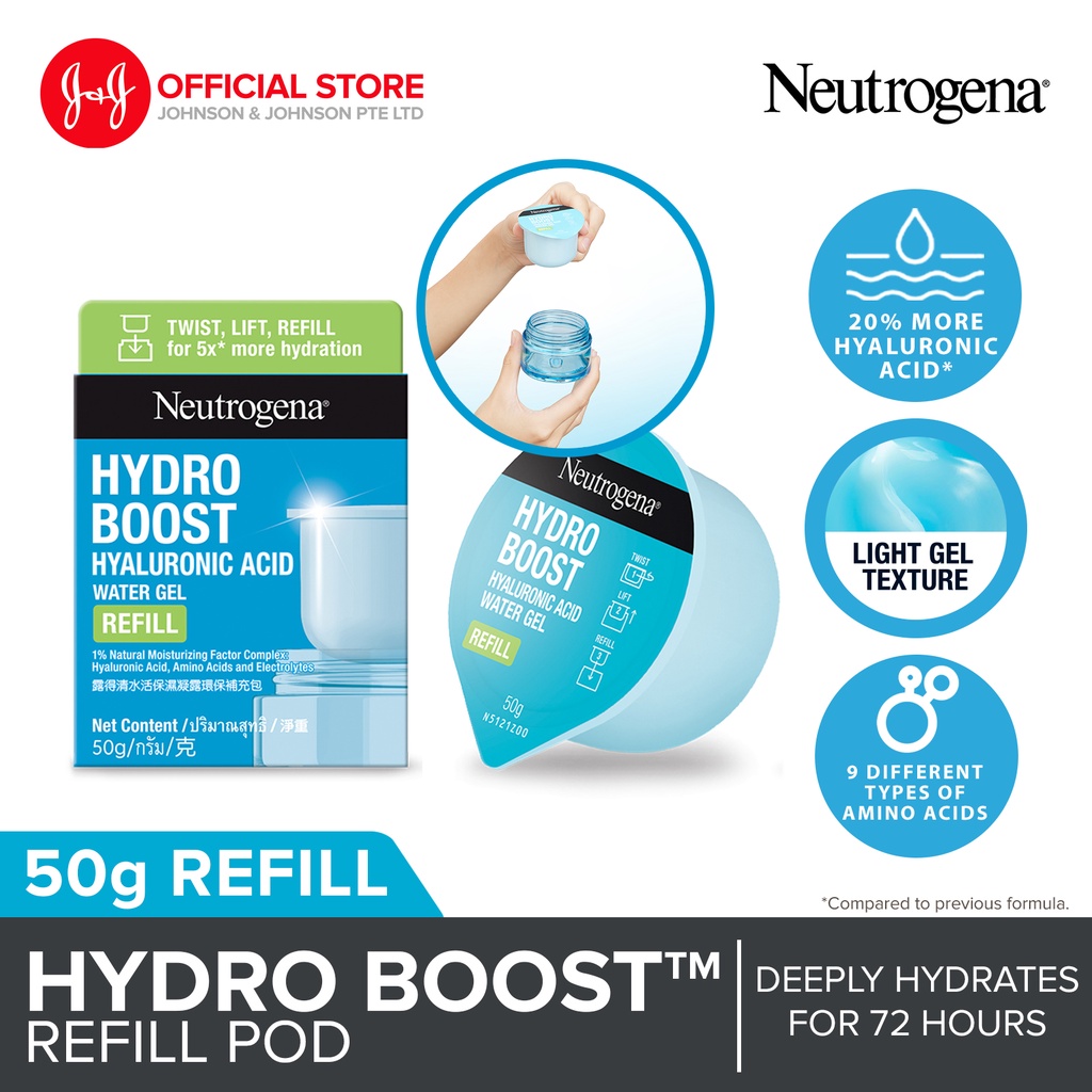 Neutrogena® Hydro BoostTM Hyaluronic Acid Water Gel Refill Pod 50g, For ...