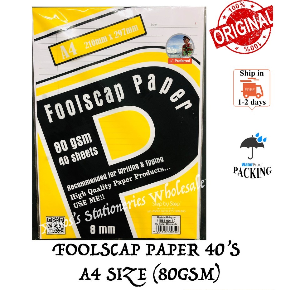 Buy Foolscap Paper Products At Sale Prices Online - July 2026 | Shopee ...