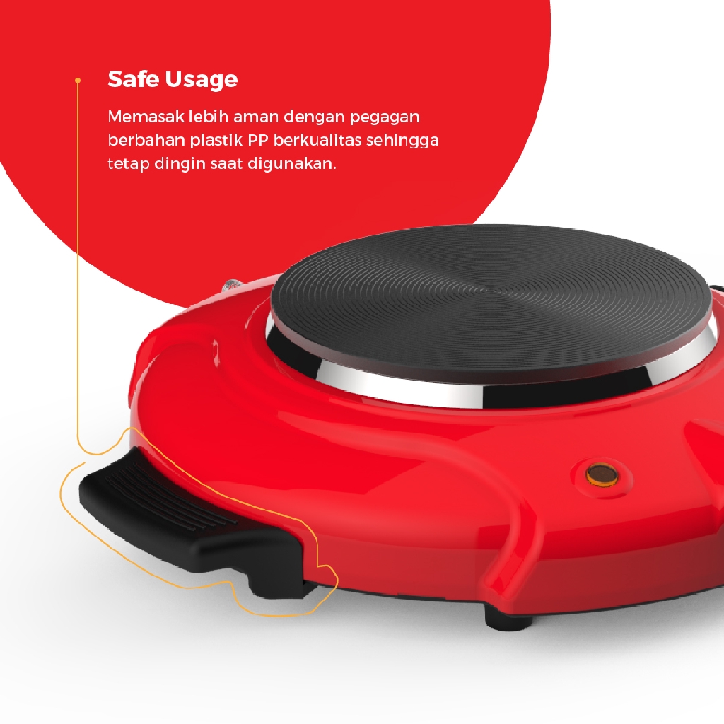 Maspion Electric Stove Kompor Listrik 1 Tungku S-302 - Gambar 4