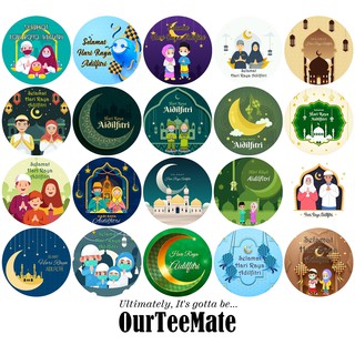 Ramadan OFFER! 35 pieces Selamat Hari Raya sticker labels in a sheet of ...