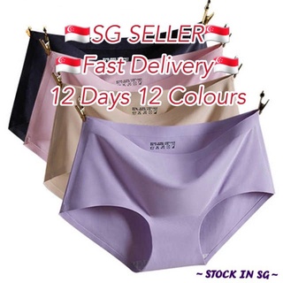 Fashion Ladies Ice Silk Underwear Women Sexy Seamless Panties Pack Of 3 @  Best Price Online