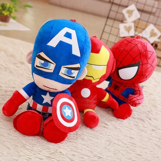 New 25/40cm Anime Marvel Spider Man Plush Kawaii Cute Cartoon Red Black  Stuffed Dolls Home