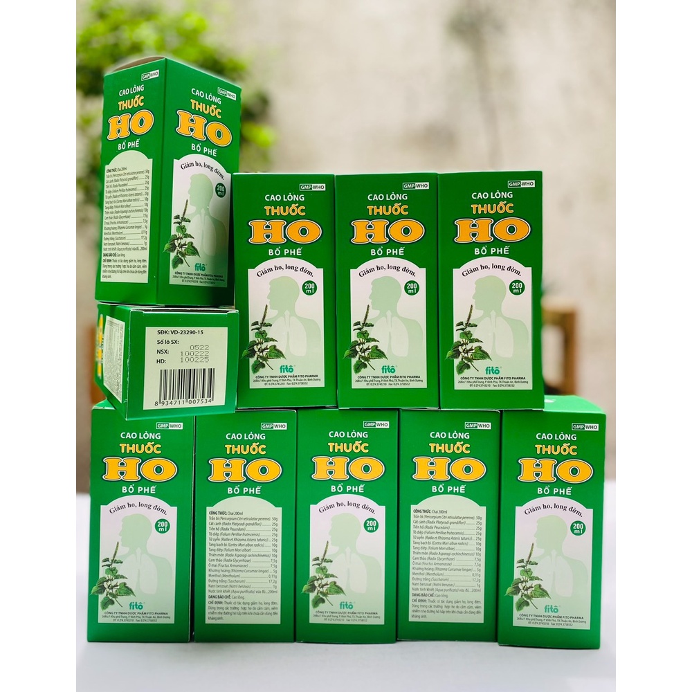 Cough Syrup 200ml Fito Pharma Supports Cough, Sputum Digestion, Cold