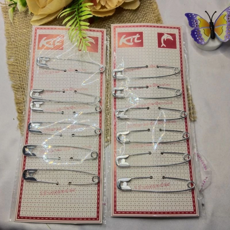 Peniti Jumbo Peniti Kasur Warna Silver Isi 6pcs - Gambar 2