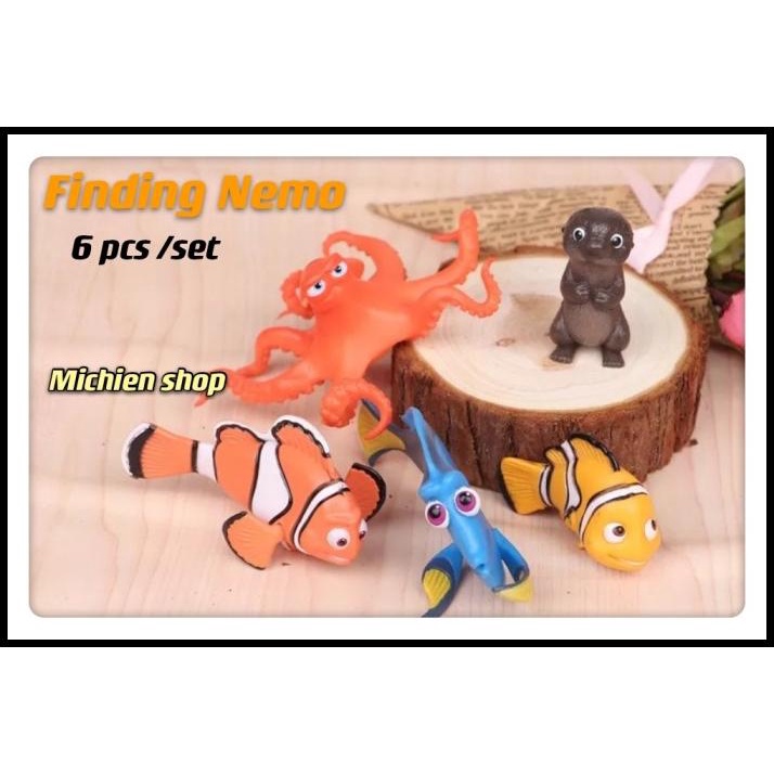 Action Figure Display Finding Nemo Set 6pcs Cake Topper | Shopee Singapore