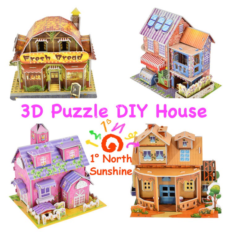 Kids 3D DIY Puzzle Toys Birthday Goodie Bag Gift Family Bonding Activities Children Day