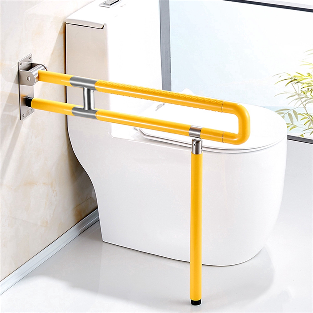60/75cm Stainless Steel Toilet Bathroom Grab Bar Elderly Disability ...
