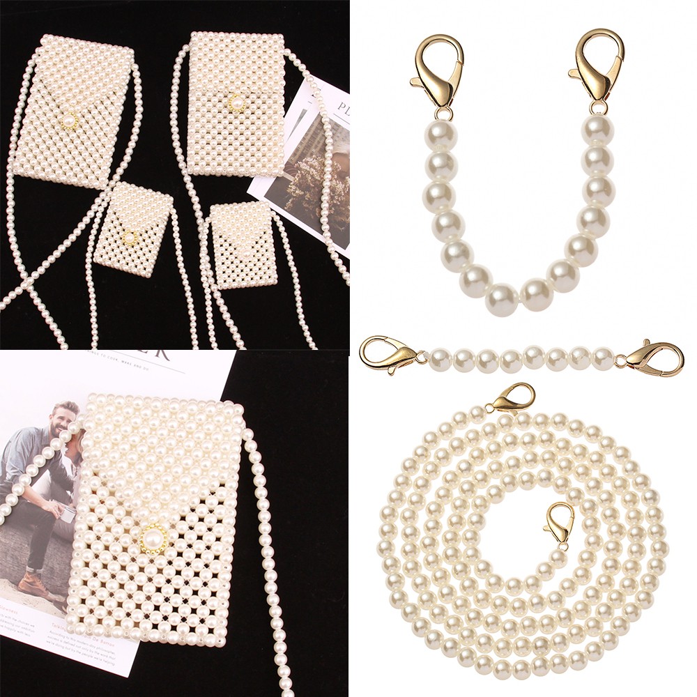 Xiazw DIY Sturdy Large Imitation Pearl Bead Purse Handle Strap Bag Charms  Handbag Chain Replacement …See more Xiazw DIY Sturdy Large Imitation Pearl