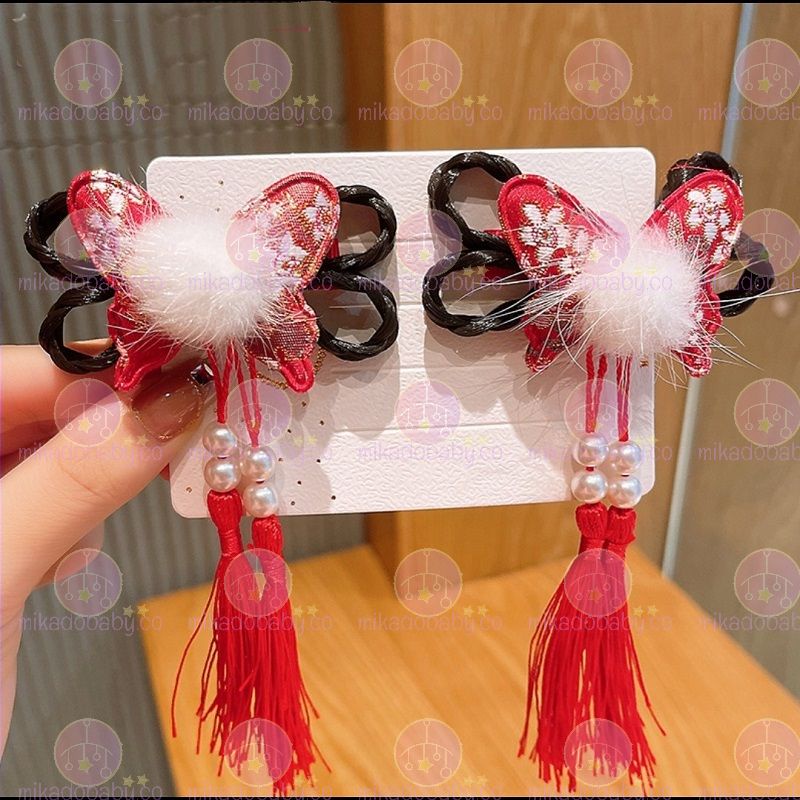Mikadobaby J Baby Girl Kids Toddler Baby Hair Accessories Hair Clips Hair Pin Hair Band Chinese Style Festive New Year Shopee Singapore