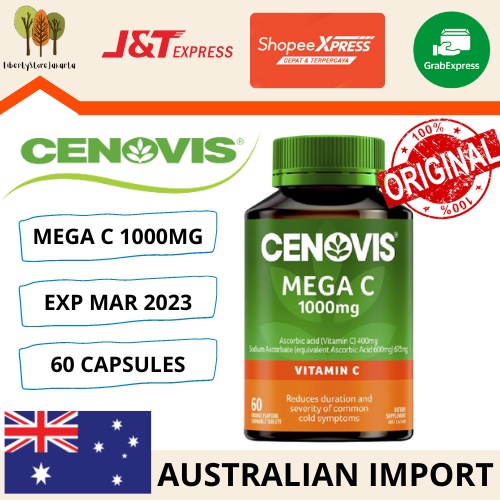 Cenovis Mega C 1000mg Vitamin C 60 Tablets Chew Immune Ori Aus | Shopee ...