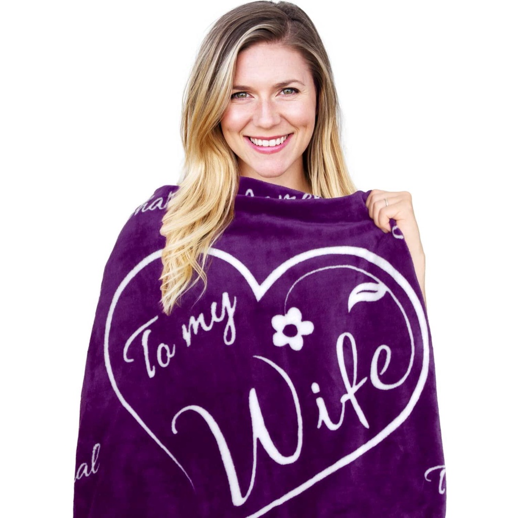 T Blanket For Wife Romantic Anniversary T Perfect For Mothers Day Wedding Valentines