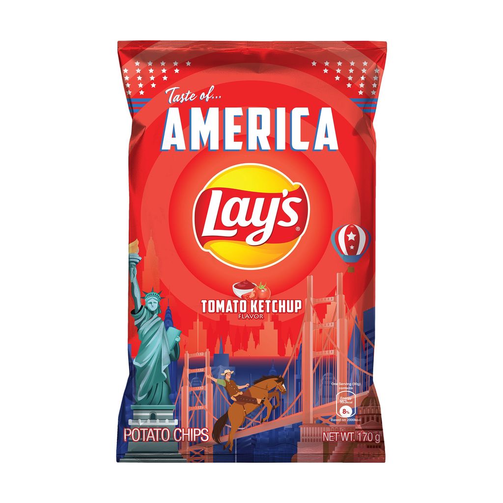 Lay S Tomato Ketchup Potato Chips 170g Shopee Singapore