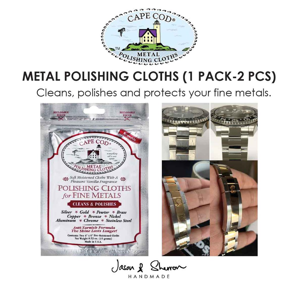[SPECIAL SALE] Cape Cod Metal Polishing Cloth for Silver, Gold