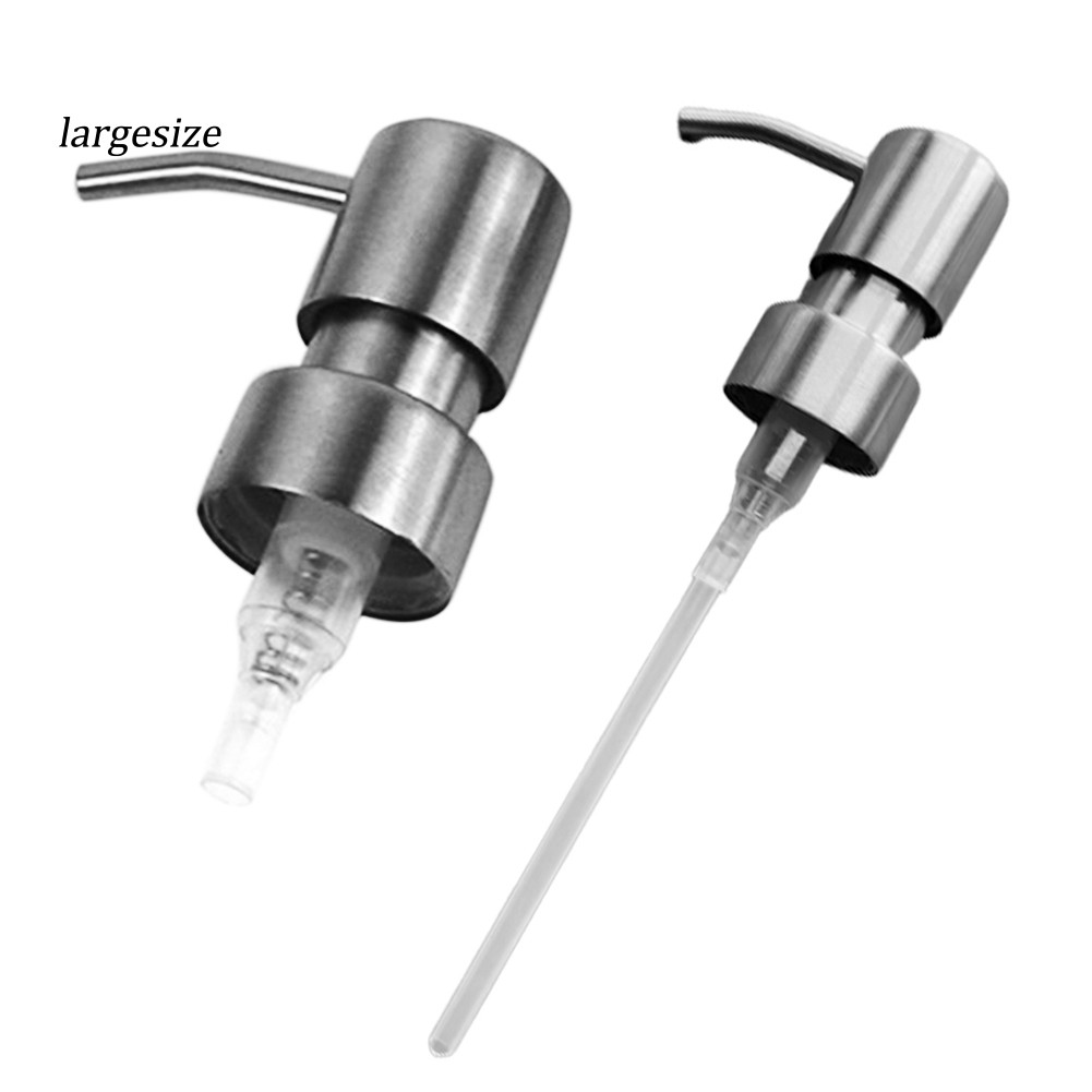 LGSZ☼Stainless Steel Liquid Hand Soap Dispenser Foam Nozzle Pump Bottle