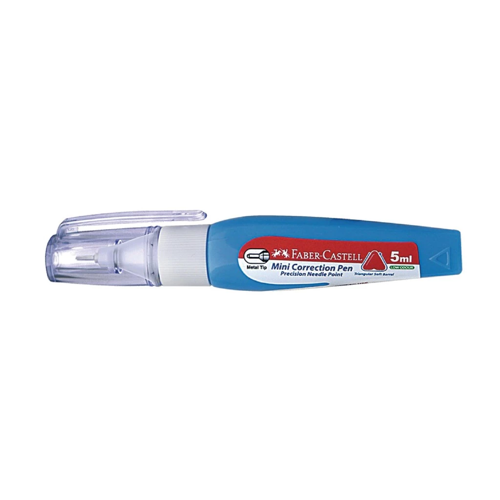 Faber-Castell Correction Pen Mini 5ml Bar Blue - Gambar 2