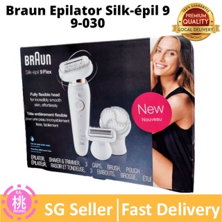 Braun Epilator Silk-épil 9 9-030 with Flexible Head, Facial Hair Removal  for Women and Men, Hair Removal Device, Shaver & Trimmer, Cordless,  Rechargeable, Wet &…