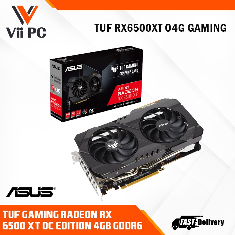 ASUS TUF Gaming Radeon RX 6500 XT OC edition 4GB GDDR6 Graphics Card PCI Express 4.0 18 Gbps 500W 2.7 Slot OpenGL 4.6 | Shopee Singapore | ASUS TUF Radeon™ RX 6500 XT 搭載ビデオカード OC edition 4GB GDDR6 / TUF-RX | グラフィックボード | ASUSのストアを表示