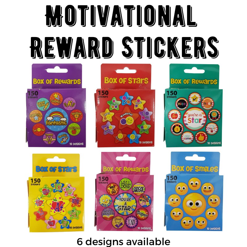 [SG Stock] Motivational Reward Stickers in a Box Kids Educational ...