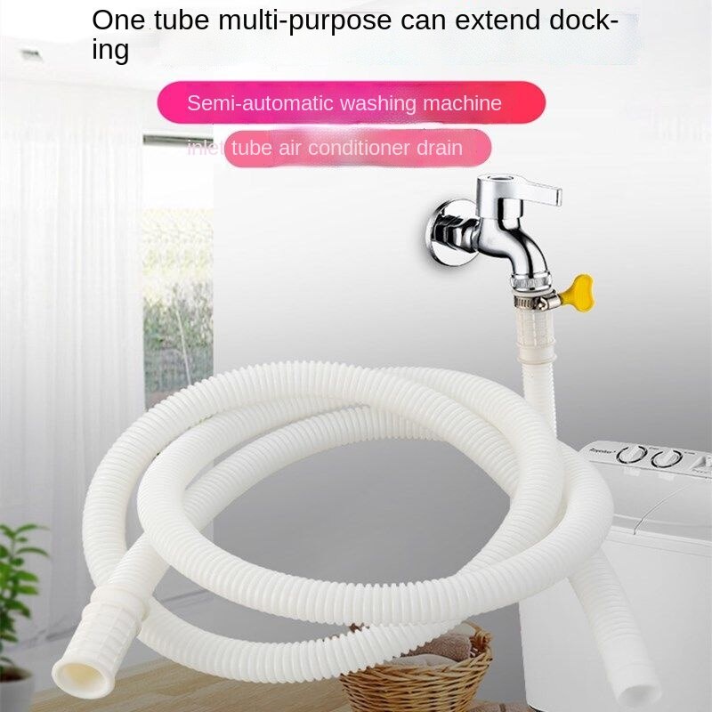 Semiautomatic old washing machine inlet and outlet water pipe