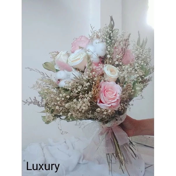 Premium wedding bouquet- Buket pernikahan-buket pengantin - Gambar 3