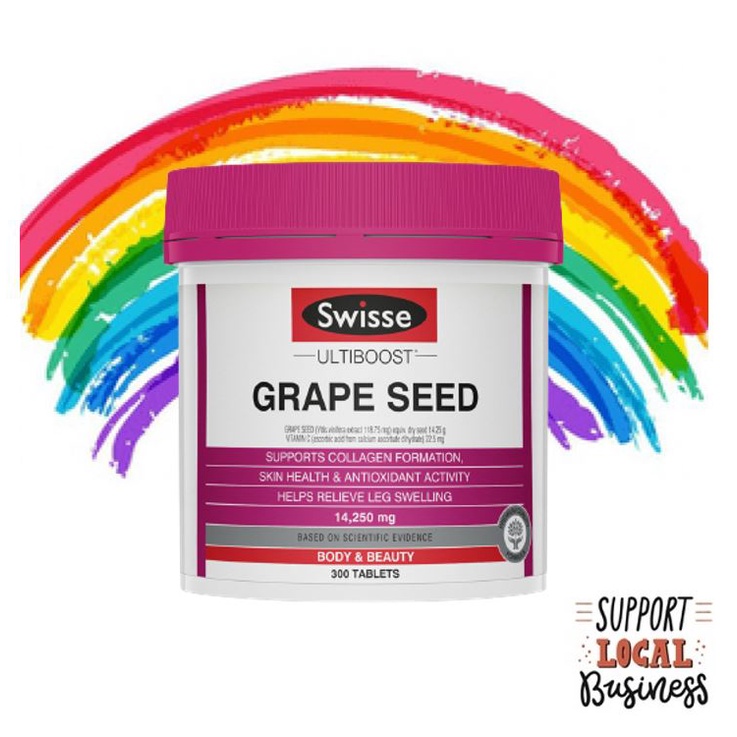 [Crazy Sale] Swisse Ultiboost Grape Seed 14250mg 180 I 300 tablets, See Green mask (1 Sheet)
