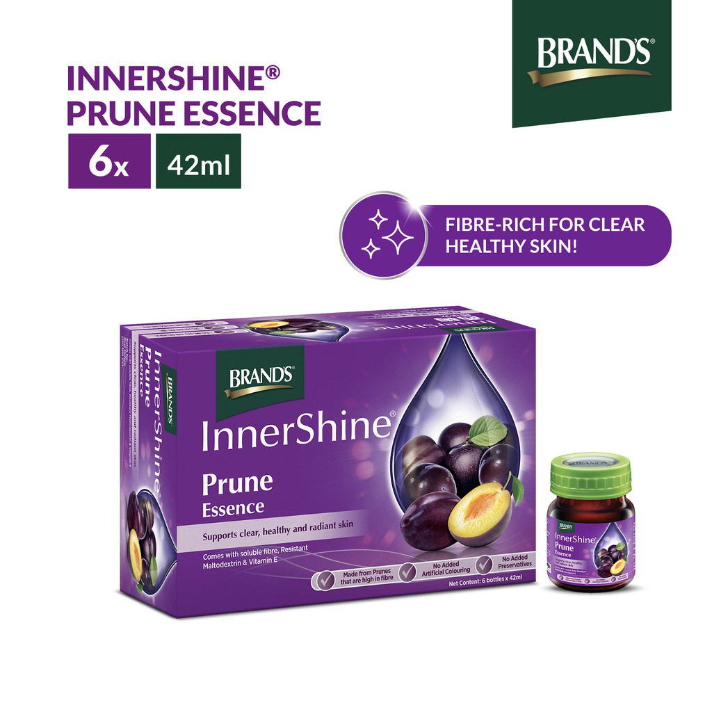 BRAND'S® Prune Essence (6 Bottles x 42ml) Driven by science, formulated for clear, healthy skin (Halal Certified)