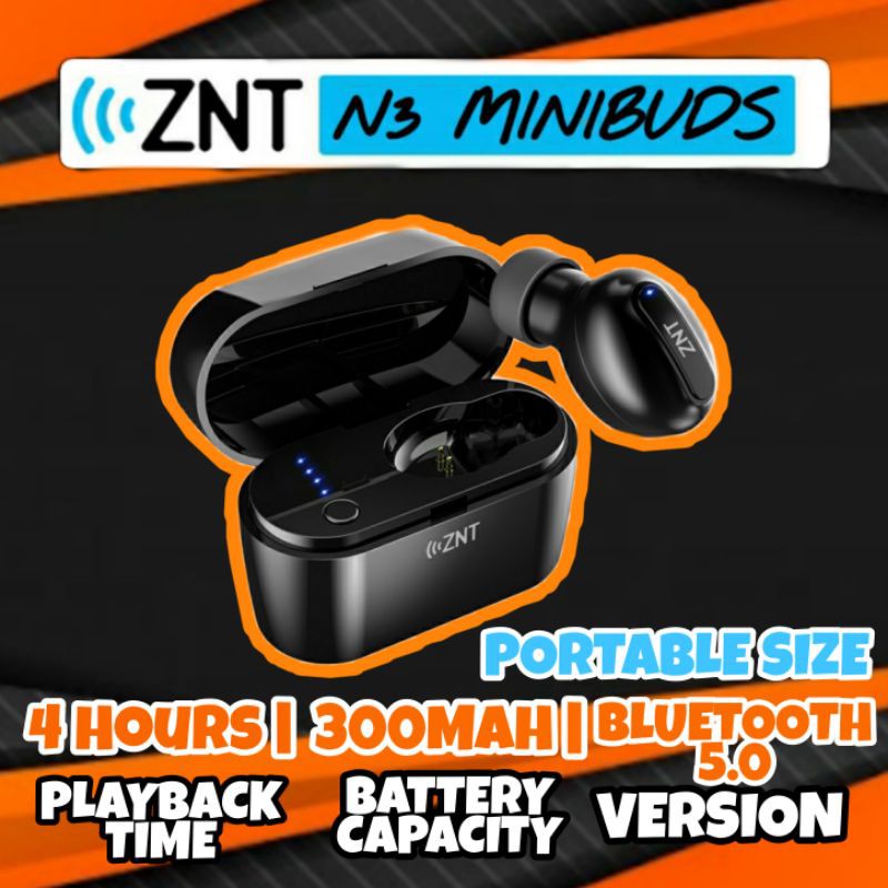 ZNT N3 Bluetooth 5.0 Auto Connect Single Mini Wireless Earphone