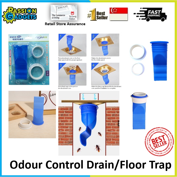 PINXU Plastic Odour Control Drain/Floor Trap Plastic Sewer Pipe Bugs
